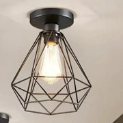 Chandelier with Shade, GRACIE, Diamant, 1XE27, Black Industrial Chandeliers Προεπιλεγμένος τίτλος Alessandro Design