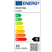 Πολυέλαιος LED VERTEX FUSION 21W, 2 κύκλοι, Μεταλλικά πλαίσια, Κρύο/Ζεστό/Ουδέτερο φως, Λευκό/Μαύρο LED Πολυέλαιοι Προεπιλεγμένος τίτλος Alessandro Design