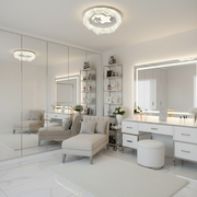 Πολυέλαιος Petito LED, 21W, Διάμετρος 18cm, Ζεστό/Ουδέτερο/Ψυχρό φως, Λευκό, Μεταλλικό και Ακρυλικό