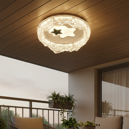 Πολυέλαιος Petito LED, 21W, Διάμετρος 18cm, Ζεστό/Ουδέτερο/Ψυχρό φως, Λευκό, Μεταλλικό και Ακρυλικό