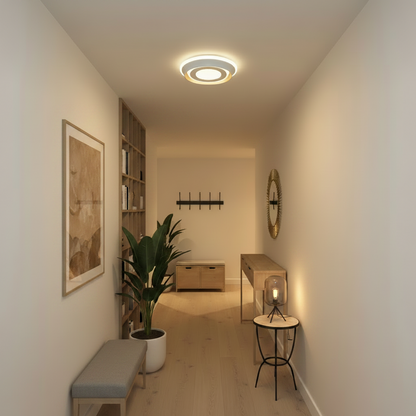 ΚΟΚΚΙΝΟΣ LED Πολυέλαιος, 27W, Διάμετρος 20cm, Ζεστό/Ουδέτερο/Ψυχρό φως, Λευκό, Μεταλλικό και Ακρυλικό