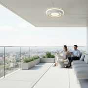 ΚΟΚΚΙΝΟΣ LED Πολυέλαιος, 27W, Διάμετρος 20cm, Ζεστό/Ουδέτερο/Ψυχρό φως, Λευκό, Μεταλλικό και Ακρυλικό