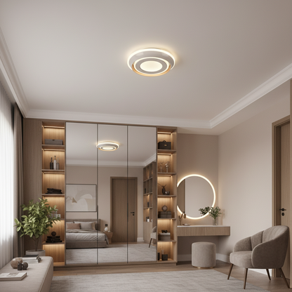 ΚΟΚΚΙΝΟΣ LED Πολυέλαιος, 27W, Διάμετρος 20cm, Ζεστό/Ουδέτερο/Ψυχρό φως, Λευκό, Μεταλλικό και Ακρυλικό