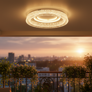 WON Noble LED Πολυέλαιος, 67W, Διάμετρος 30cm, Ζεστό/Ουδέτερο/Ψυχρό φως, Λευκό