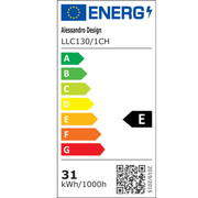 Πολυέλαιος LED με Τηλεχειριστήριο LLC130/1CH, κρύσταλλο και μέταλλο, 31W, 1 κύκλος, ρυθμιζόμενο, ρυθμιζόμενο ύψος, κρύο/θερμό/ουδέτερο φως, πολυέλαιος φωτισμός LED με τηλεχειριστήριο προεπιλεγμένος τίτλος Alessandro Design
