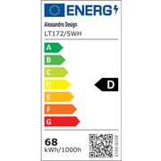 Πολυέλαιος LED με Τηλεχειριστήριο GIO, 68W, 5 Στοιχεία, Κρύο/Ζεστό/Ουδέτερο φως, Ρυθμιζόμενο, Λευκός πολυέλαιος LED με Τηλεχειριστήριο Προεπιλεγμένος τίτλος Alessandro Design