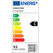 Πολυέλαιος LED με Τηλεχειριστήριο LT187WH, Κρύσταλλο και Μέταλλο, 52W, Ρυθμιζόμενο, Ρυθμιζόμενο ύψος, Κρύο/Ζεστό/Ουδέτερο φως, Πολυέλαιοι LED φωτισμού πολυτελείας με Τηλεχειριστήριο Προεπιλεγμένος τίτλος Alessandro Design