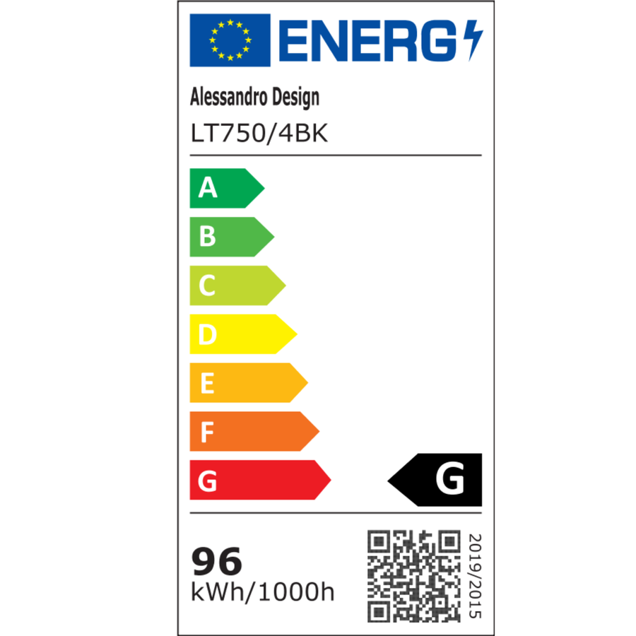 Πολυέλαιος LED με τηλεχειριστήριο 96W, 4 Στοιχεία, Κρύο/Ζεστό/Ουδέτερο φως, Ρυθμιζόμενο, Μαύρο Πολυέλαιοι LED με Τηλεχειριστήριο Προεπιλεγμένος τίτλος Alessandro Design