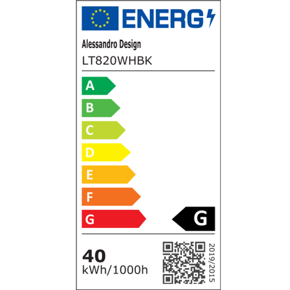 Πολυέλαιος LED με Τηλεχειριστήριο VECTOR SEMIARC 40W, 2 Στοιχεία, Κρύο/Ζεστό/Ουδέτερο φως, Ρυθμιζόμενο, Μαύρο Λευκό LED Πολυέλαιοι με Τηλεχειριστήριο Προεπιλεγμένος τίτλος Alessandro Design