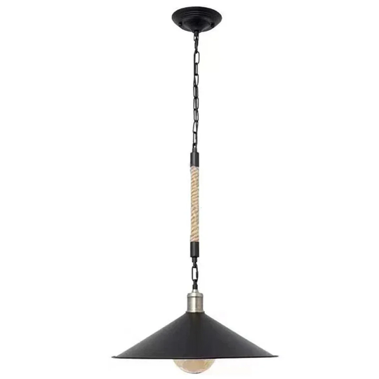 String Chandelier LV570/1BK, 1xE27, Διάμετρος 26,5 cm, Ύψος 11 cm, IP20, Καφέ, Μαύρος, Μεταλλικοί και String Vintage Πολυέλαιοι Προεπιλεγμένος τίτλος Alessandro Design