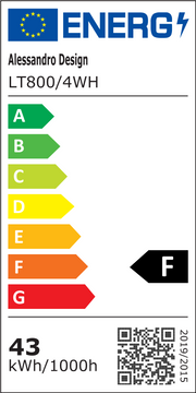 Πολυέλαιος LED με τηλεχειριστήριο BETTY 43W, 4 Κύκλοι, Κρύο/Ζεστό/Ουδέτερο φως, Ρυθμιζόμενο, Λευκό