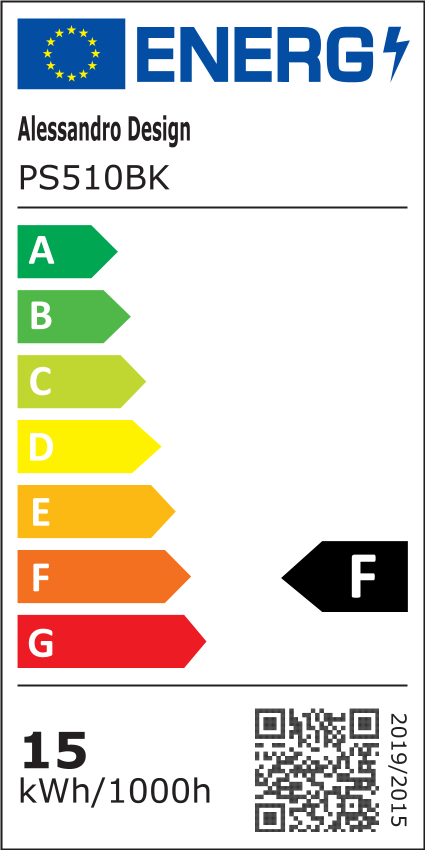 Πολυέλαιος LED με αισθητήρα κίνησης PS510BK, 15W, κρύο/θερμ/ουδέτερο φως 3000K/4000K/6000K, μεταλλικοί και ακρυλικοί πολυέλαιοι LED Προεπιλεγμένος τίτλος Alessandro Design