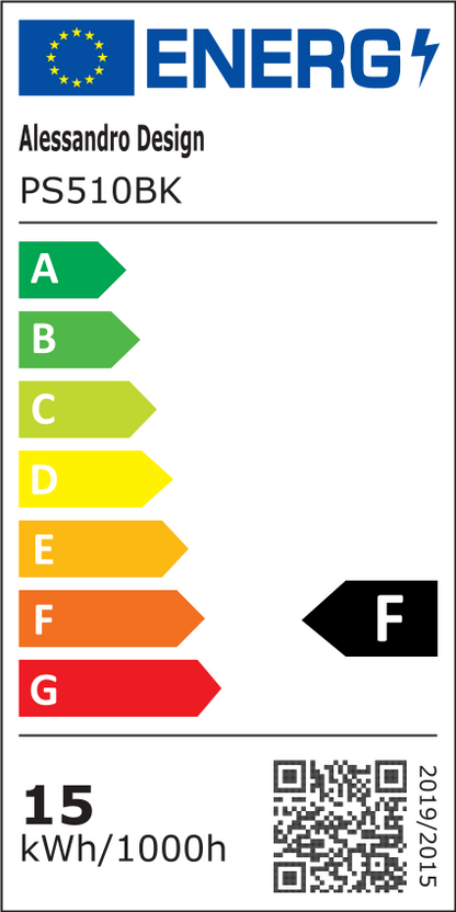 Πολυέλαιος LED με αισθητήρα κίνησης PS510BK, 15W, κρύο/θερμ/ουδέτερο φως 3000K/4000K/6000K, μεταλλικοί και ακρυλικοί πολυέλαιοι LED Προεπιλεγμένος τίτλος Alessandro Design
