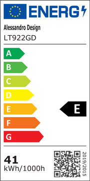 Aurelia 41W Ακρυλικός LED Κρεμαστός Πολυέλαιος με Τηλεχειριστήριο, Ρυθμιζόμενος, 3000K/4000K/6000K, Χρυσός, Μέταλλο και Ακρυλικό