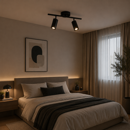 Sisimiut Classic Chandelier, 2xGU10, Metal, Μαύρο
