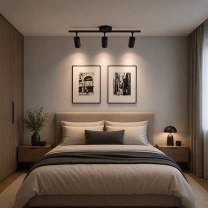 Sisimiut Classic Chandelier, 3xGU10, Metal, Μαύρο