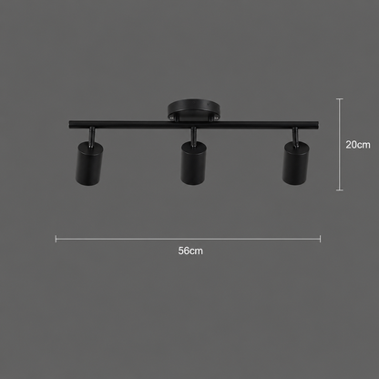 Sisimiut Classic Chandelier, 3xGU10, Metal, Μαύρο