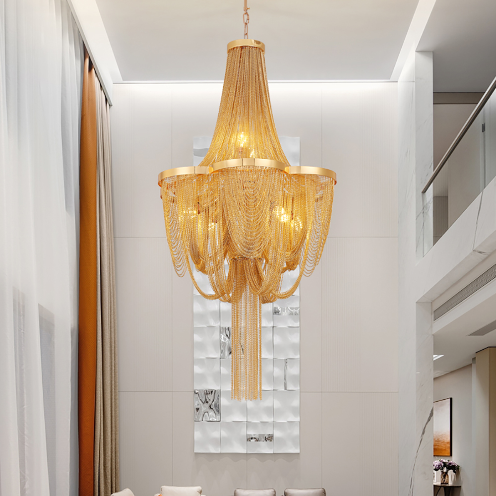 Candelabra 4xE14, Διάμετρος 48cm, Χρυσό, Metal Modern Candelabra Προεπιλεγμένος τίτλος Alessandro Design