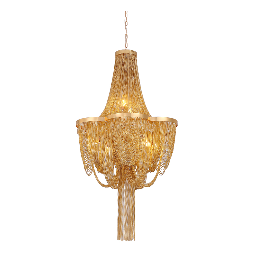 Candelabra 4xE14, Διάμετρος 48cm, Χρυσό, Metal Modern Candelabra Προεπιλεγμένος τίτλος Alessandro Design