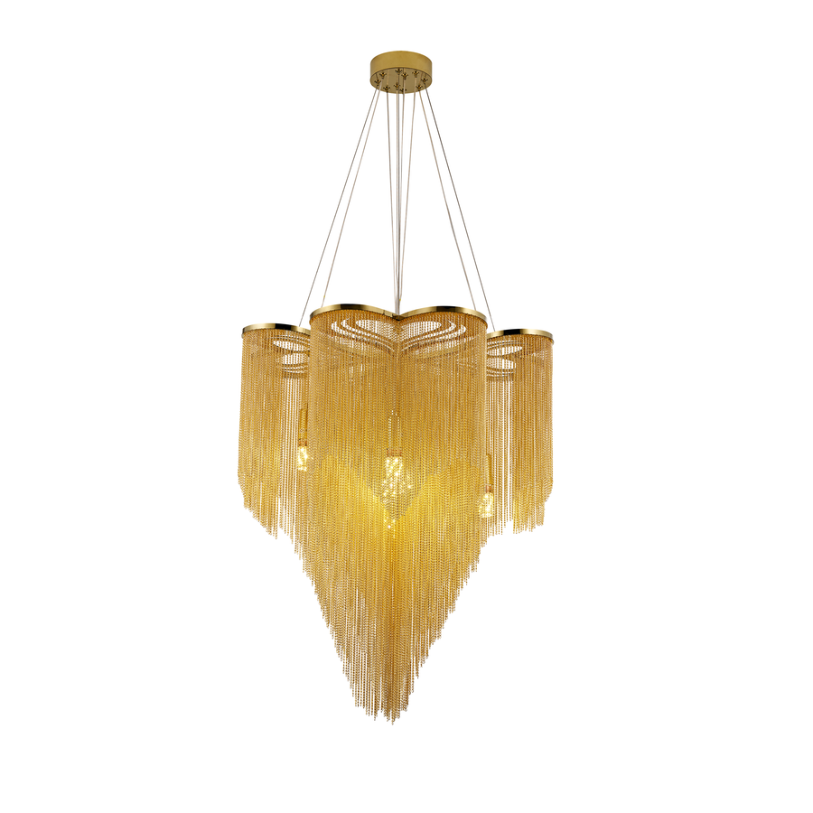 Candelabra MD9021 6xG9, Διάμετρος 50cm, Χρυσό, Μεταλλικό Μοντέρνο Candelabra Προεπιλεγμένος τίτλος Alessandro Design
