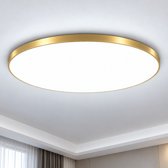 SOLIS LED φωτιστικό οροφής 37cm 33W Cold Light Gold