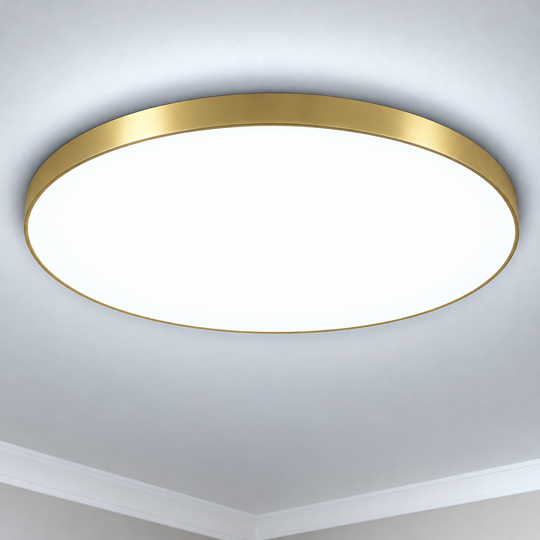 Φωτιστικό οροφής SOLIS LED, D47cm, 70W, Cold Light 6000K, Χρυσό