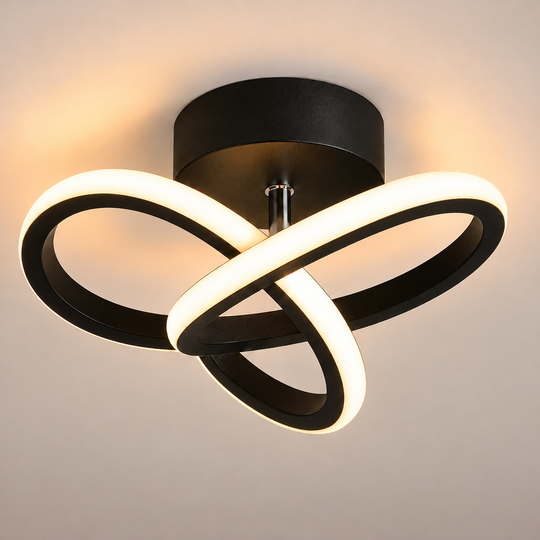 Πολυέλαιος LED VERTEX Infinitum 13W, Κρύο/Ζεστό/Ουδέτερο φως, Μαύρο