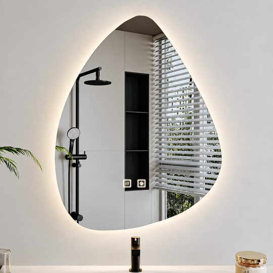 Καθρέφτης LED Οργανικός 60x80cm, Ψυχρός Φωτισμός, Σύστημα Demister, Dimmable