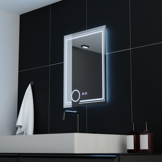 Ορθογώνιος καθρέφτης LED, 60x80cm, CANTO Touch, Demister System, Dimmable Mirrors Korman E Προεπιλεγμένος τίτλος Alessandro Design