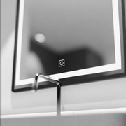 Ορθογώνιος καθρέφτης LED, 60x80cm, απόχρωση Basic Touch