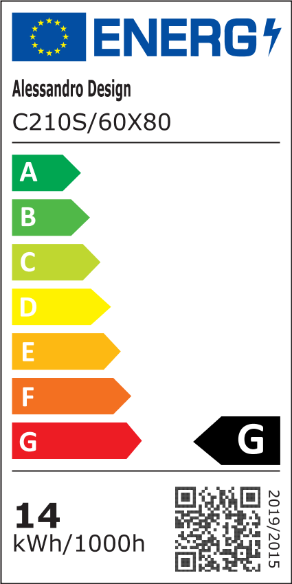 Ορθογώνιος καθρέφτης LED, 60x80cm, απόχρωση Basic Touch