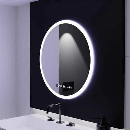 LED Στρογγυλός καθρέφτης 60cm Giulia Sensor MotionGlow Marcello Σύστημα αποθολώματος Ρολόι & Θερμόμετρο Dimabila Mirrors Marcello Προεπιλεγμένος τίτλος Alessandro Design