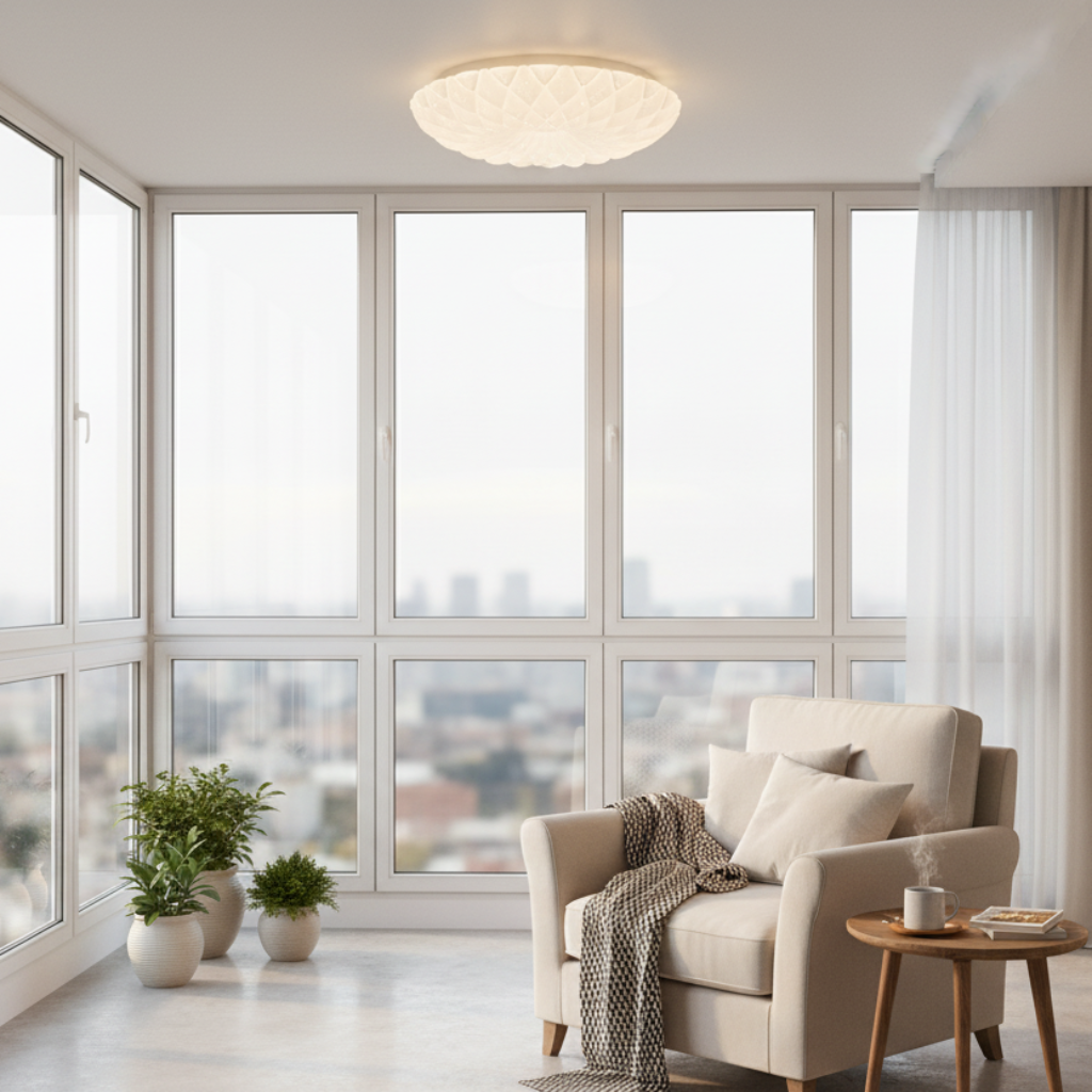 Φωτιστικό οροφής LED 23 cm, 22W, 3000K / 4000K / 6000K, Λευκά, μεταλλικά και ακρυλικά φωτιστικά οροφής LED Προεπιλεγμένος τίτλος Alessandro Design