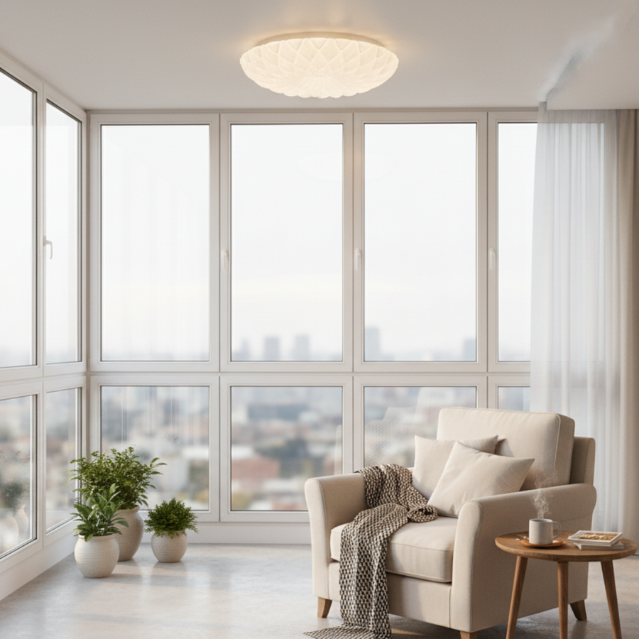Φωτιστικό οροφής LED 23 cm, 22W, 3000K / 4000K / 6000K, Λευκά, μεταλλικά και ακρυλικά φωτιστικά οροφής LED Προεπιλεγμένος τίτλος Alessandro Design