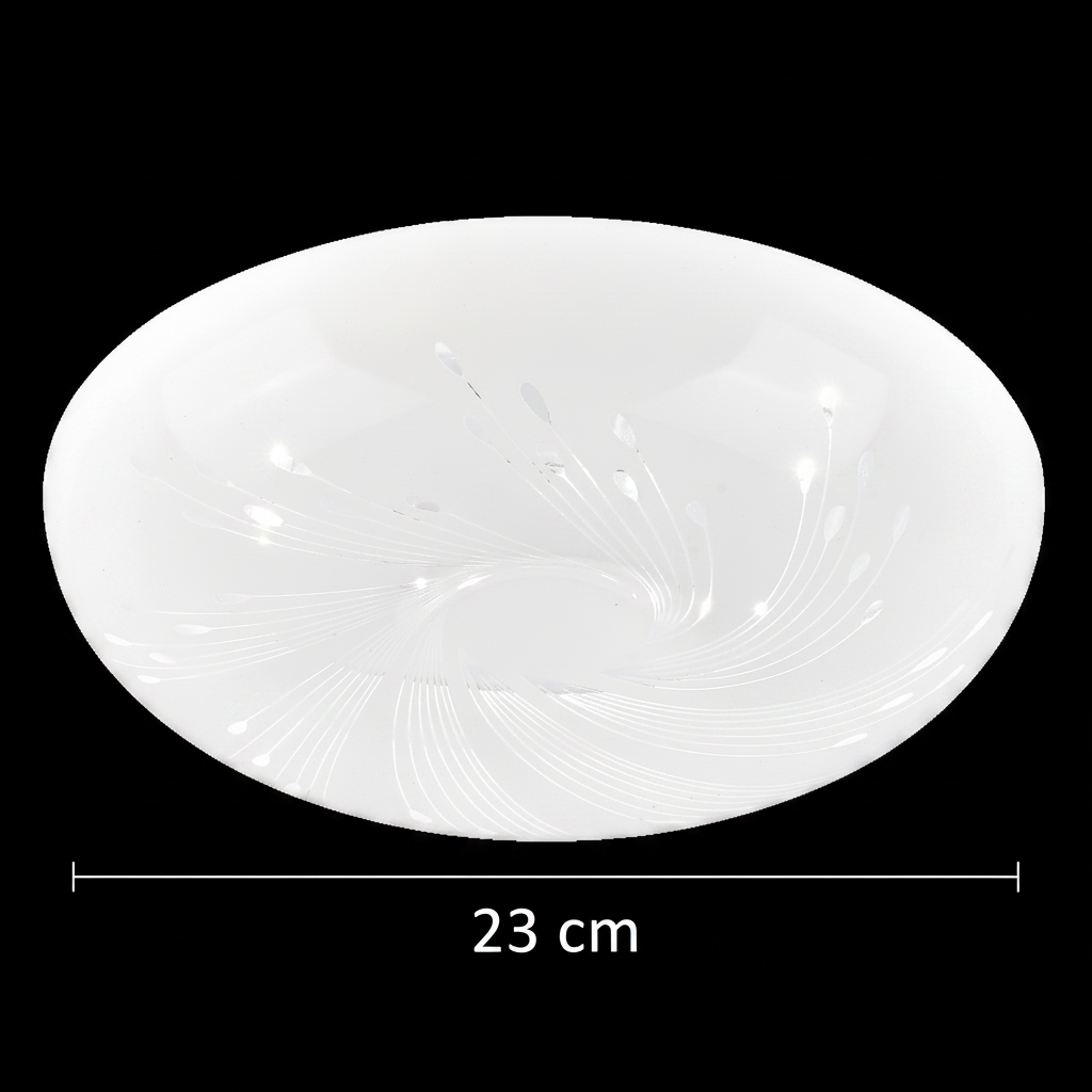 Flux LED φωτιστικό οροφής 23 cm, 22W, 3000K / 4000K / 6000K, Λευκά, μεταλλικά και ακρυλικά φωτιστικά οροφής LED Προεπιλεγμένος τίτλος Alessandro Design