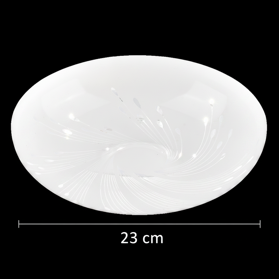 Flux LED φωτιστικό οροφής 23 cm, 22W, 3000K / 4000K / 6000K, Λευκά, μεταλλικά και ακρυλικά φωτιστικά οροφής LED Προεπιλεγμένος τίτλος Alessandro Design