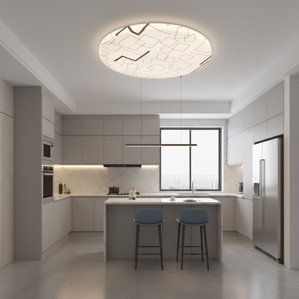 Φωτιστικό οροφής LED 35 cm, 31W, 3000K / 4000K / 6000K, Λευκά, μεταλλικά και ακρυλικά φωτιστικά οροφής LED Προεπιλεγμένος τίτλος Alessandro Design