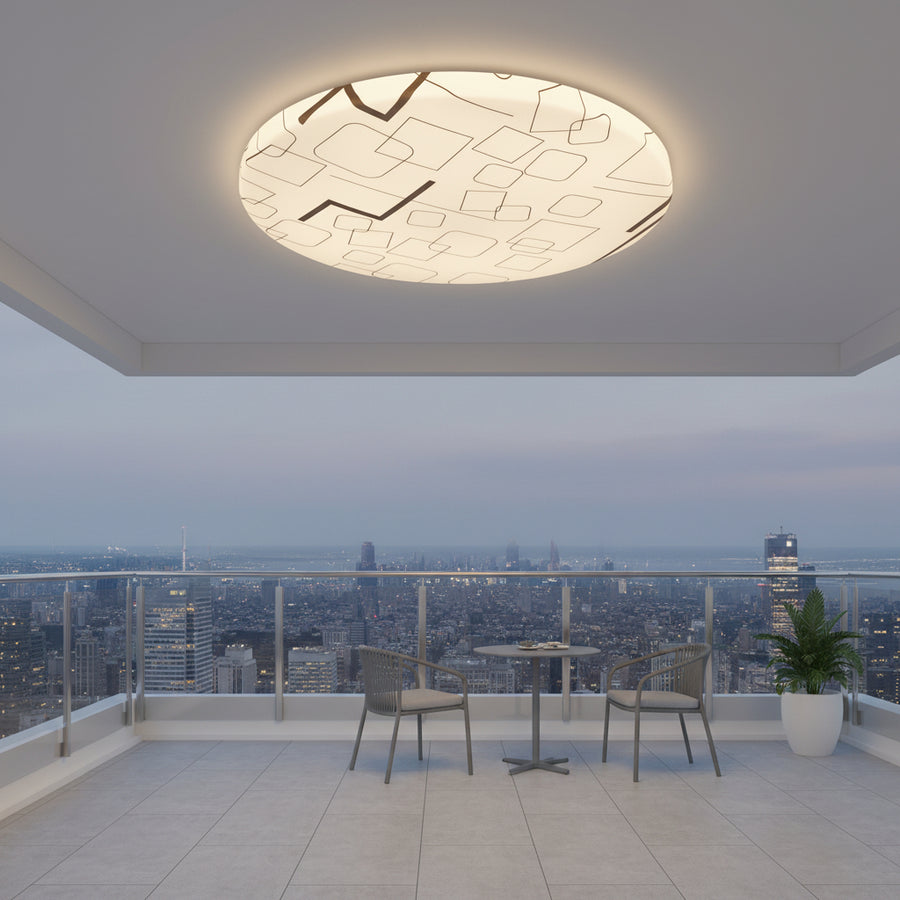 Φωτιστικό οροφής LED 23 cm, 22W, 3000K / 4000K / 6000K, Λευκά, μεταλλικά και ακρυλικά φωτιστικά οροφής LED Προεπιλεγμένος τίτλος Alessandro Design