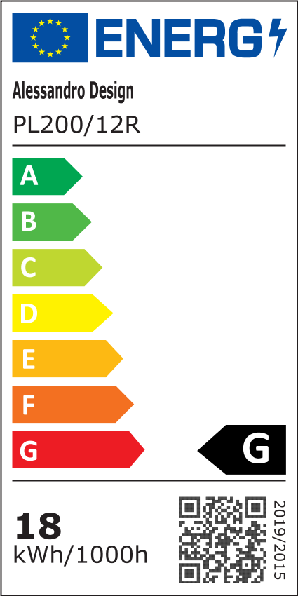 Φωτιστικό οροφής LED PL200/12R 18W Cold Light 6000k Λευκό