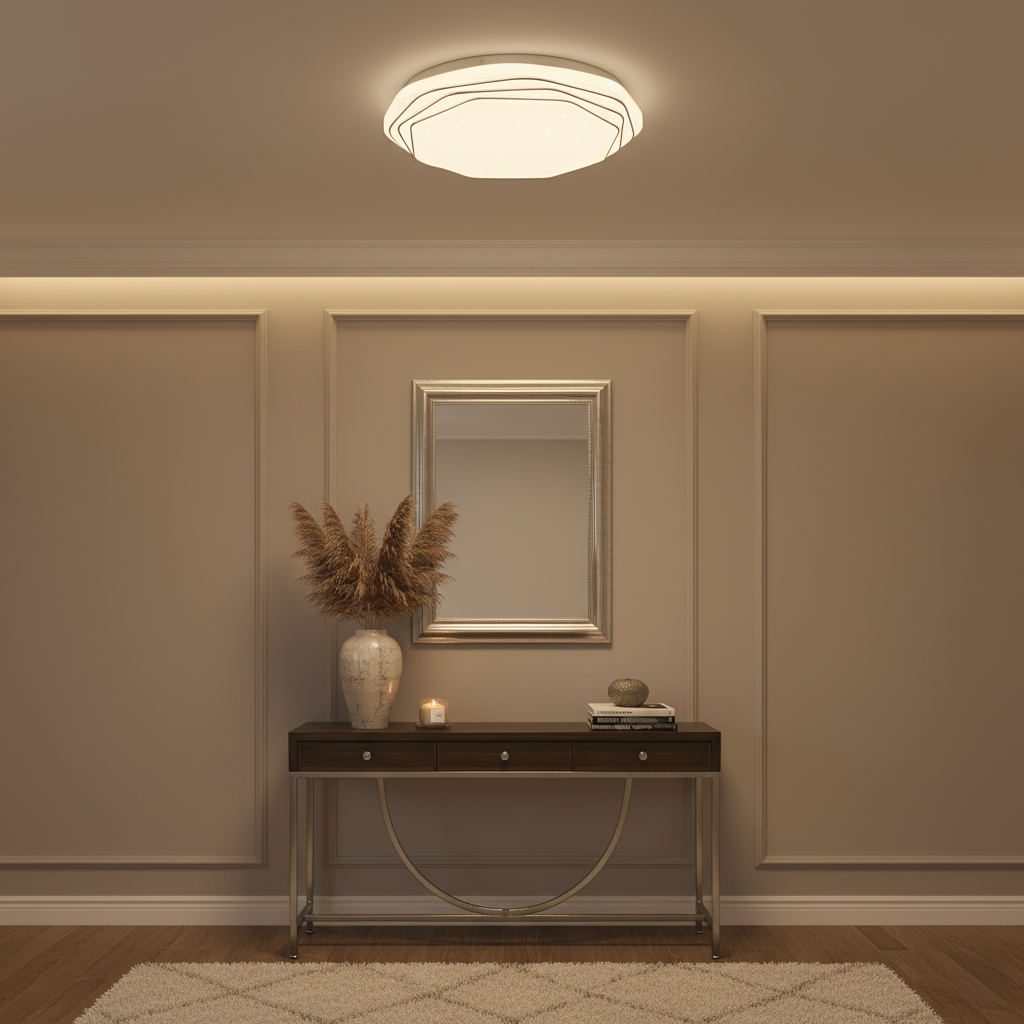 Φωτιστικό οροφής LED 23 cm, 22W, 3000K / 4000K / 6000K, Λευκά, μεταλλικά και ακρυλικά φωτιστικά οροφής LED Προεπιλεγμένος τίτλος Alessandro Design