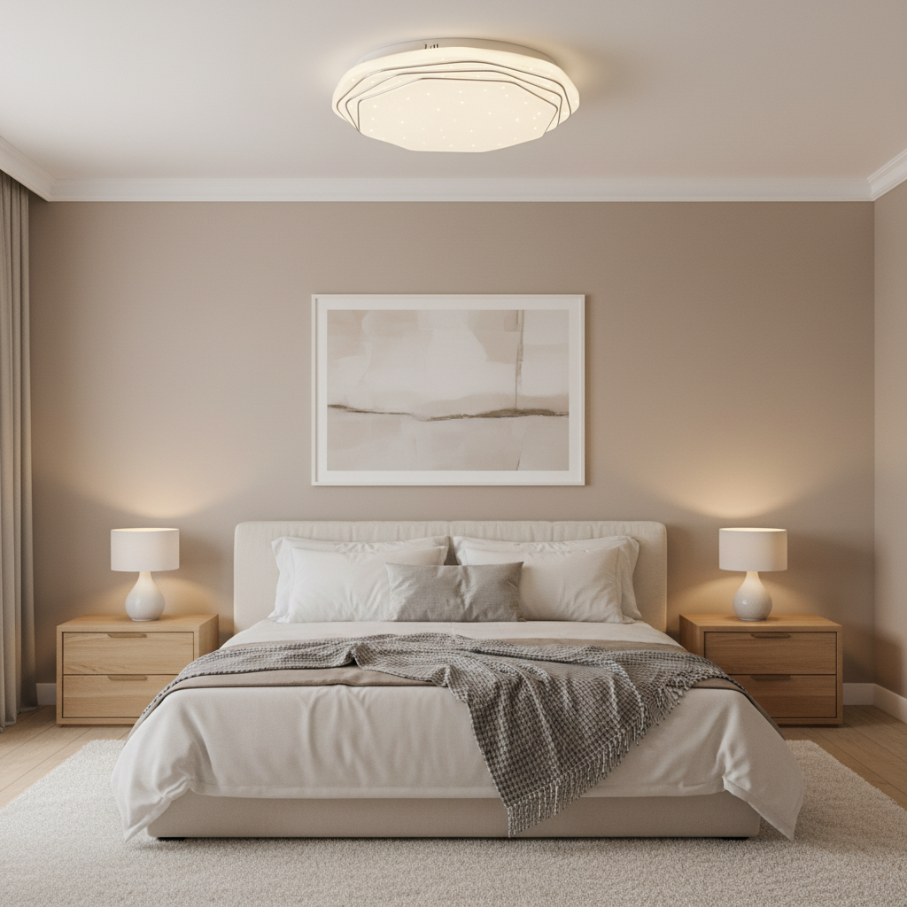 Φωτιστικό οροφής PL152 LED 35 cm, 31W, 3000K / 4000K / 6000K, Λευκά, μεταλλικά και ακρυλικά φωτιστικά οροφής LED Προεπιλεγμένος τίτλος Alessandro Design