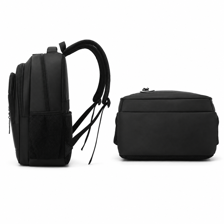 KANGIQLINIQ Travel Business Backpack, 47x33x15 cm, Oxford, Ασπρόμαυρο