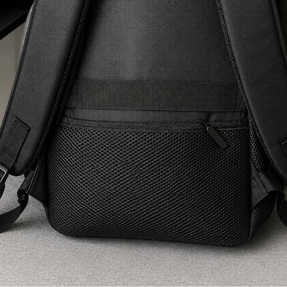 KANGIQLINIQ Travel Business Backpack, 47x33x15 cm, Oxford, Ασπρόμαυρο