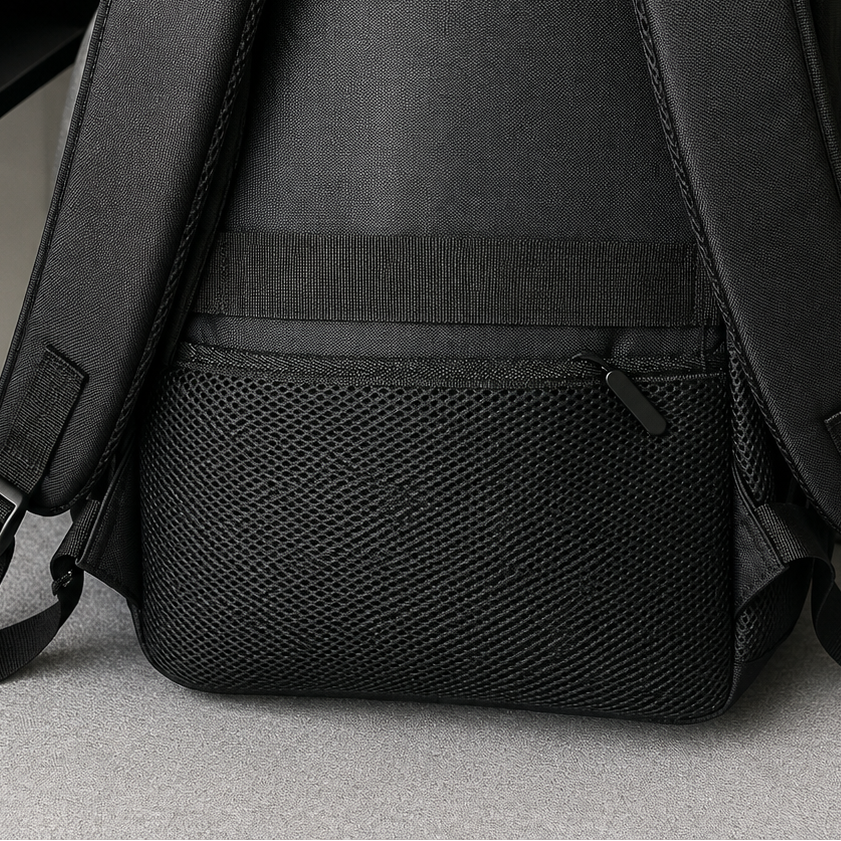 KANGIQLINIQ Travel Business Backpack, 47x33x15 cm, Oxford, Ασπρόμαυρο