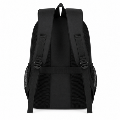 YEVLAKH Travel Business Backpack, 47x32x14 cm, Oxford, μαύρο και κόκκινο