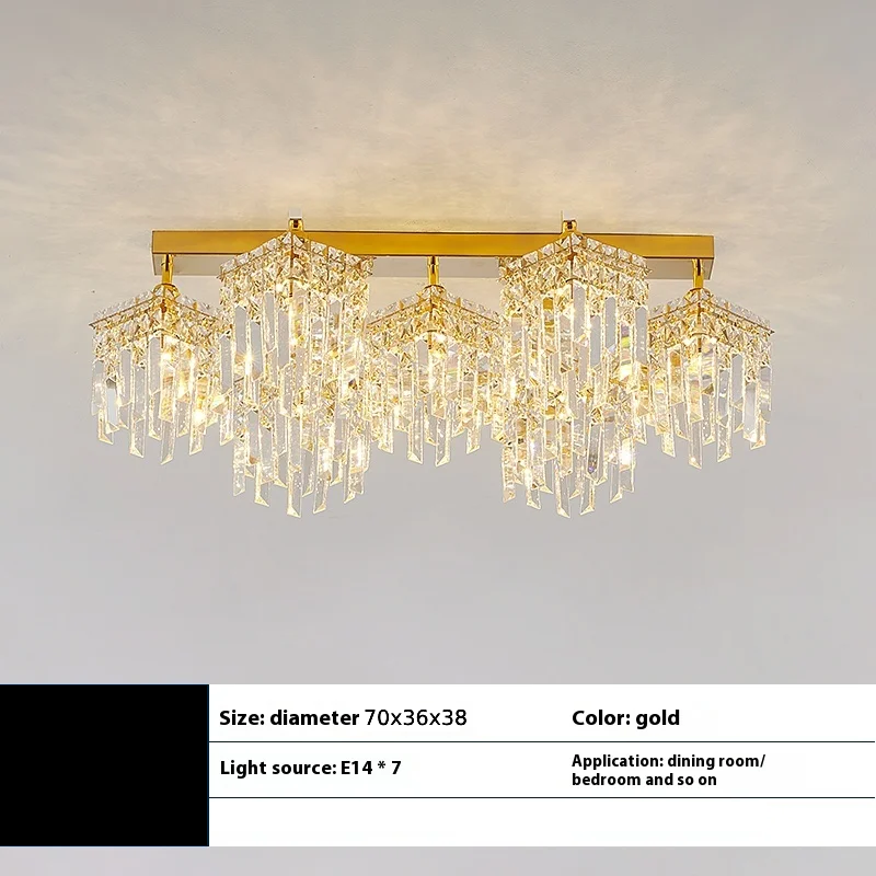 Crystal Candelabra Imperia, 70cm, 7xE14, Gold Crystal Candelabra Προεπιλεγμένος τίτλος Alessandro Design
