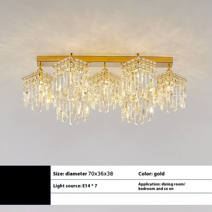 Crystal Candelabra Imperia, 70cm, 7xE14, Gold Crystal Candelabra Προεπιλεγμένος τίτλος Alessandro Design