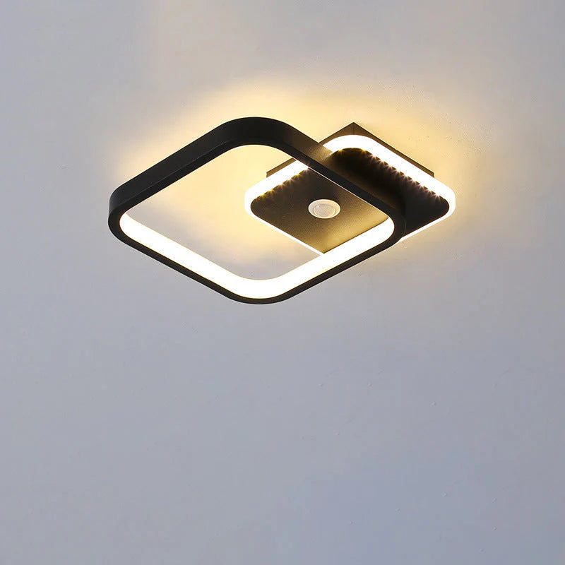 Πολυέλαιος LED με αισθητήρα κίνησης PS510BK, 15W, κρύο/θερμ/ουδέτερο φως 3000K/4000K/6000K, μεταλλικοί και ακρυλικοί πολυέλαιοι LED Προεπιλεγμένος τίτλος Alessandro Design