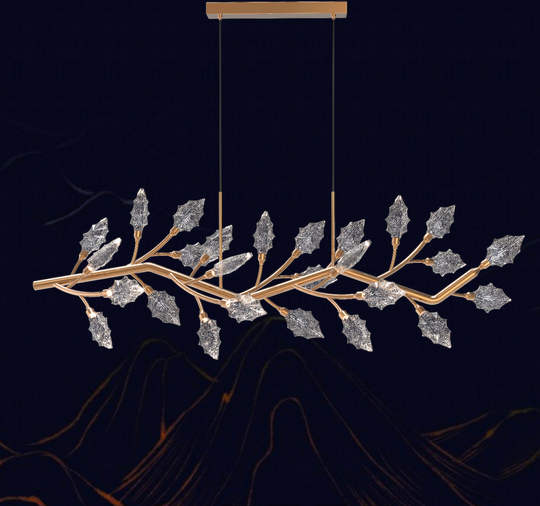 Κρυστάλλινος πολυέλαιος, LED, TOCCATA Longo, 21W, Ζεστό/Ουδέτερο/Κρύο φως, Χρυσό, Ρυθμιζόμενο ύψος Μοντέρνοι Πολυέλαιοι Προεπιλεγμένος τίτλος Alessandro Design