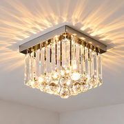 Πολυέλαιος MARTINEZ Linear Luxe Crystal, Διάμετρος 35cm, 4x E14, Γυαλιστερό Chrome